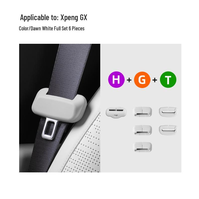 XPeng GX Seat Belt Buckle Silicone Protective Cover - Anti-collision & Anti-scratch Accessories
