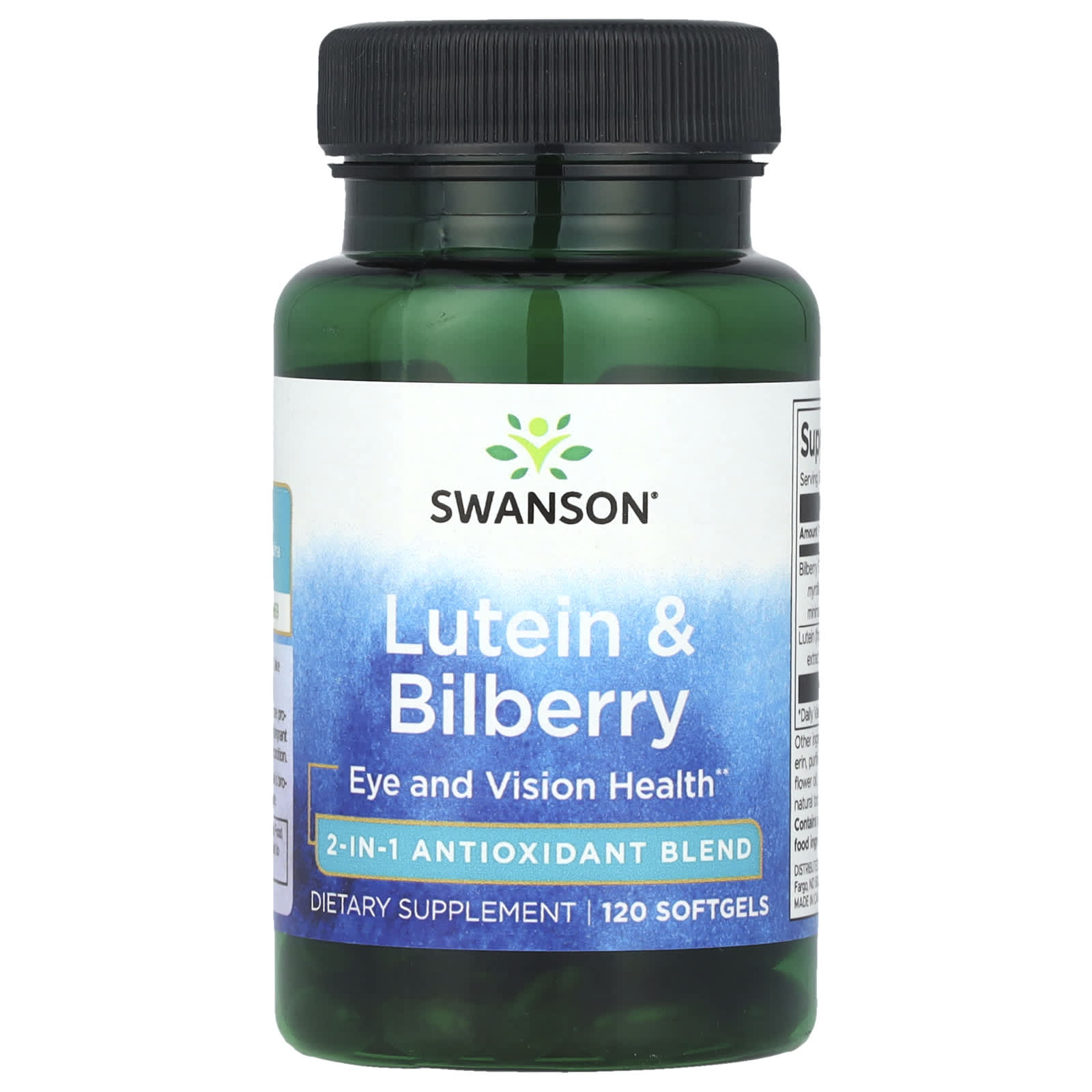 

Swanson, Lutein & Blackberry, 120 м яких капсул