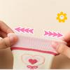 5 Pairs Girls Soft Cotton Middle Tube Socks Autumn Winter Warm Love Heart Flower Print Baby Kids Socks