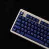 114 Keys Ink Blue Double Shot PBT Keycaps Cherry Profile Custom Keyboard Key Caps for Gateron MX Switches Gaming Keyboards