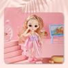 17cm Cartoon Doll Showcase Vinyl Ornament Moveable Joint Long Hair Party Atmospheres Decoration Sitting Kids Toy DIY