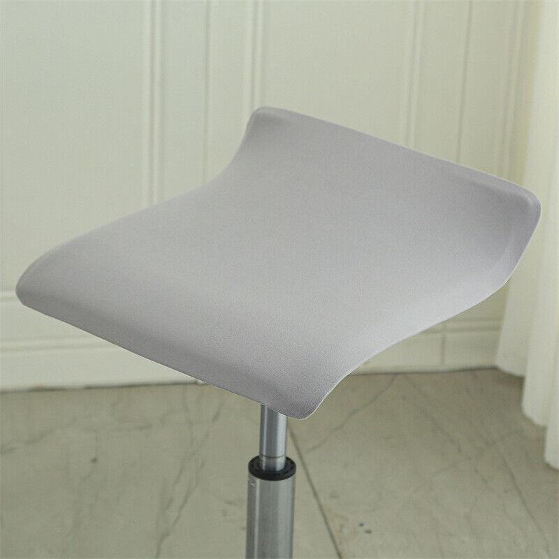 Bar Chair Stretch Cover Elastic Seat Cover Rotating Chair Cover Square Stool Seat Slipcovers Banquet Dining Small Chair Case