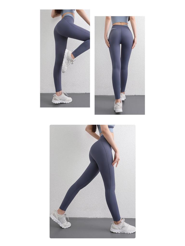 Women's High-Waist Yoga Pants: Thin, Peach Hip Lift, Tummy Control, Quick-Dry, Tight Fit for Spring/Summer Running & Training