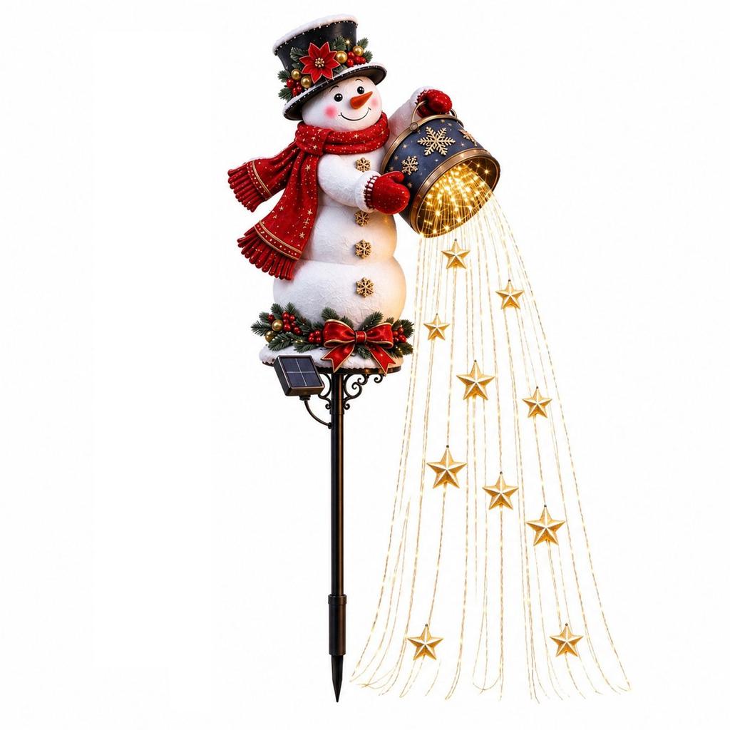 Christmas Stake Lights with Starlight for Outdoor Holiday Yard Decor