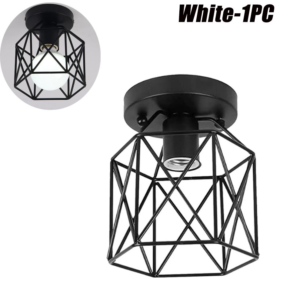 

Современные скандинавские черные светодиодные потолочные светильники из кованого железа E27 для кухни, гостиной, спальни, кабинета, балкона, ресторана, кафе, отеля