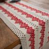 Table Flag Cotton Hemp Red Love Wedding Color Weaving Natural Material American Festival Party Dining Table Decoration