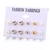 IF ME Retro Butterfly Tassel Pearl Earrings Set Elegant Gold Earring Women Fashion Jewelry Accessories