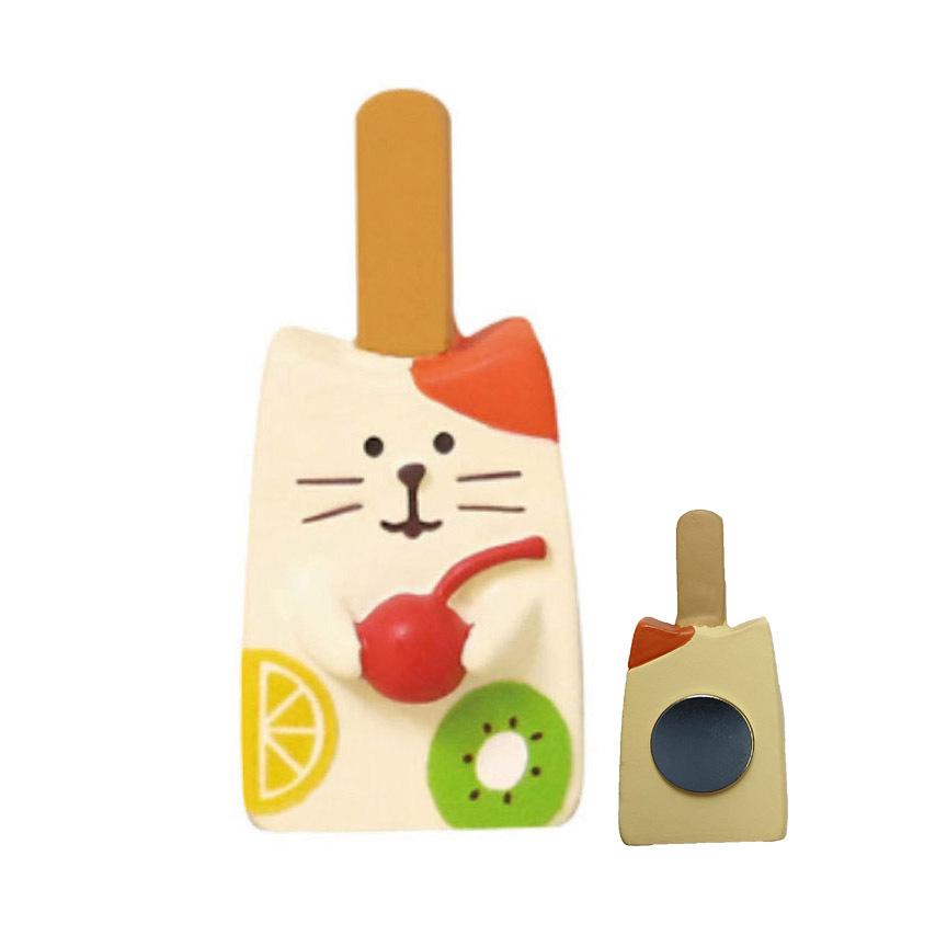 Japanese Cat Magnet: Cute Resin Sticker & Message Clip Toy for Refrigerator Decor