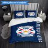 3PCS Paraguay Football Federation Emblem Bedding Set 2D Printing (Includes 1 Duvet Cover + 2 Pillowcases Coreless), Bedroom decor,Fan gift