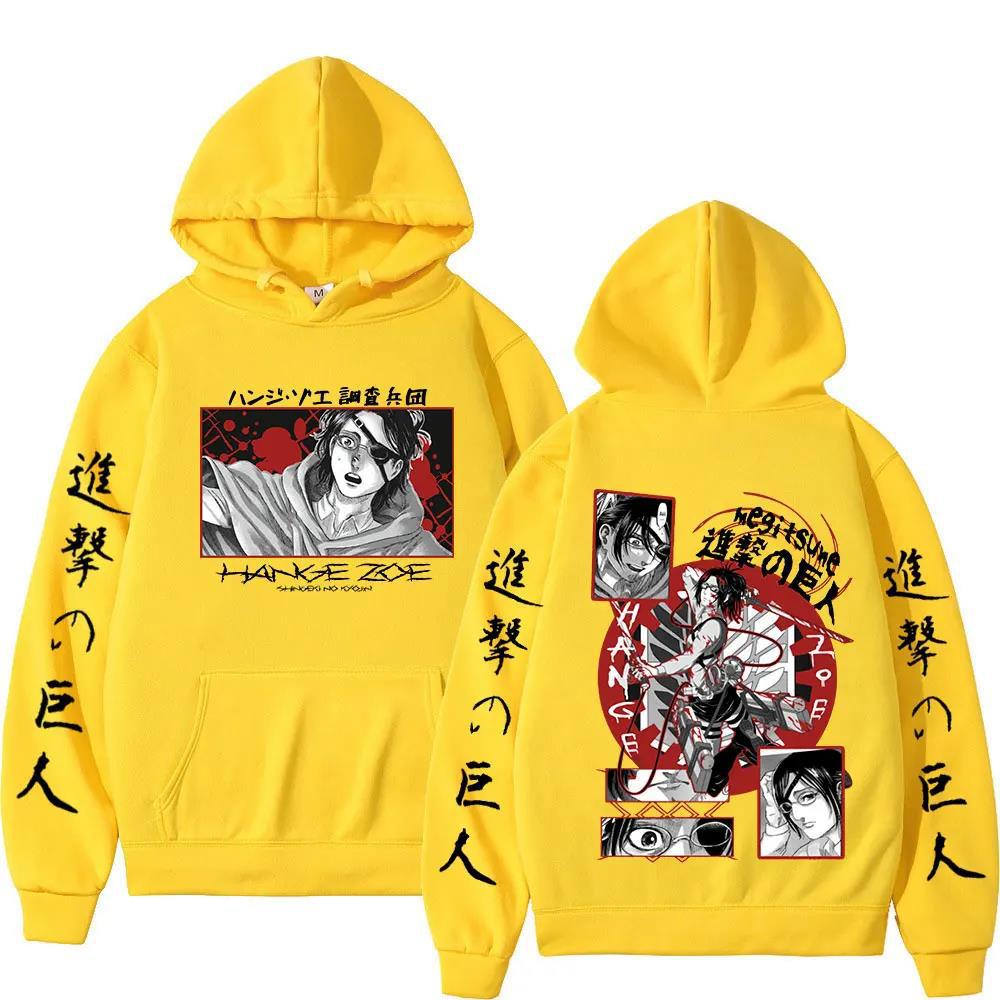 Attack on Titan Anime Hooded Hange Zoe Shingeki Graphic Plus Long Sleeve Sweatshirts Women Casual Harajuku Pullovers Sudaderas