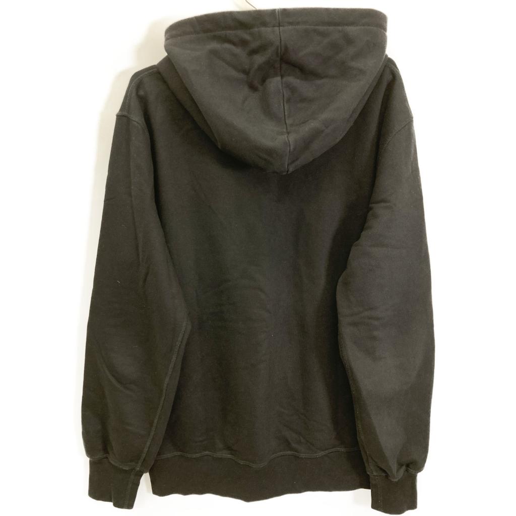 Alexander McQueen Black 23 Years 688715QTAAB Paint Logo Pullover Hoodie tops M blackUsed