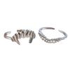 Fashionable Vampire Themed Split Band Rings Set Adjustable Sturdy Alloy Fashion Jewelry for Party Supplies Casual Wear