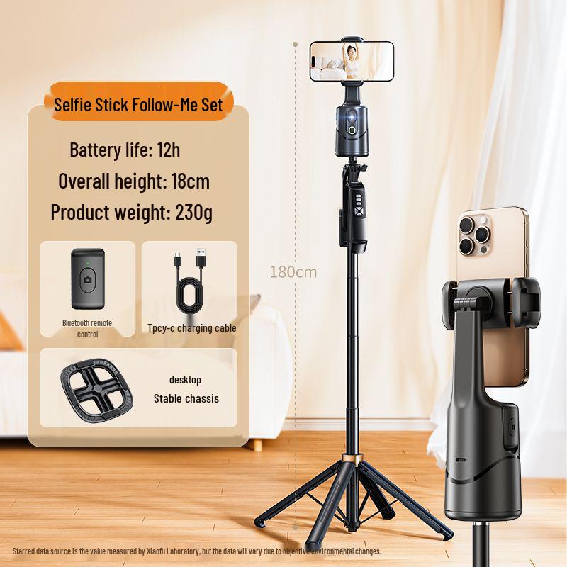 Xiaotian 360° Rotating Face Tracking Gimbal: Anti-Shake Stabilizer & Live Streaming Stand