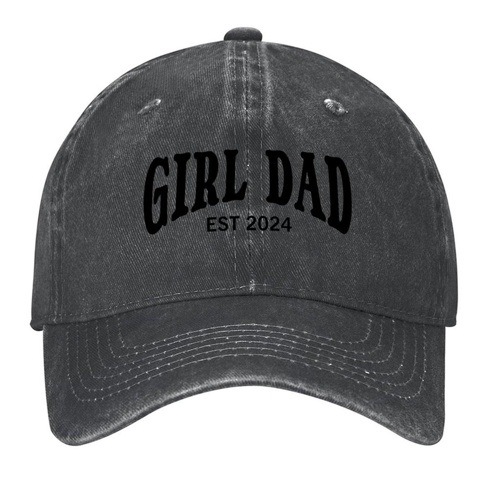 

2026 Girl Dad EST 2024 Baseball Cap Custom Hat Hat Beach Ball Cap Foam Party Hat Elegant Women s Hats Men s
