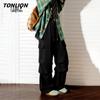 TonLion Women's High-Waist Wide-Leg Drawstring Cargo Pants