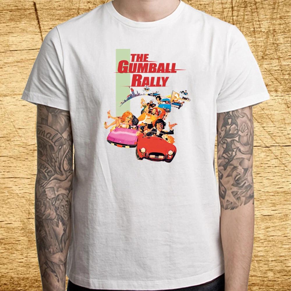 Men s and Women s T-shirts The Gumball Rally Retro Movie White Size S to 5XL XXXL