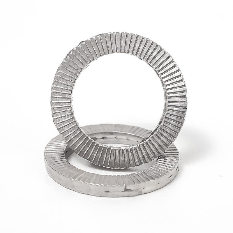 Self Locking Washers Stainless Steel Gasket Dual Stack Wedge Anti Loosening Washer M8 M10 M12 M16 M20 Shock Proof Gasket