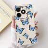 For Itel A50 Back Cover On ItelA50 A 50 Coque Funda Flower Butterfly 2024 New Women Fashion Phone Case Liquid Silicone Bumper