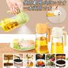 Lyyxjsltd 2-Pack Olive Oil Sprayer, One-Hand Operation, Oil, Soy Sauce, and Vinegar Dispenser, Waterproof and Easy to Store, Self-Locking Glass Oil Sp