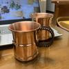 Thickened Design Moscow Water Mule 400ml Capacity Copper Milk Mug Copper Breakfast Cup  Home Use