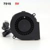 5V USB DC 7,5cm 7530 7515 75x35mm 75x15mm Vzduchový turbo ventilátor Přenosný ventilátor na grilování s rychlostí pro venkovní kempování a vaření