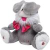 Singing Plush Rabbit Musical Toy Peek A Boo Rabbit Repeats Interactive Animated Plush Animal Toys for Baby (Gray) 25-26