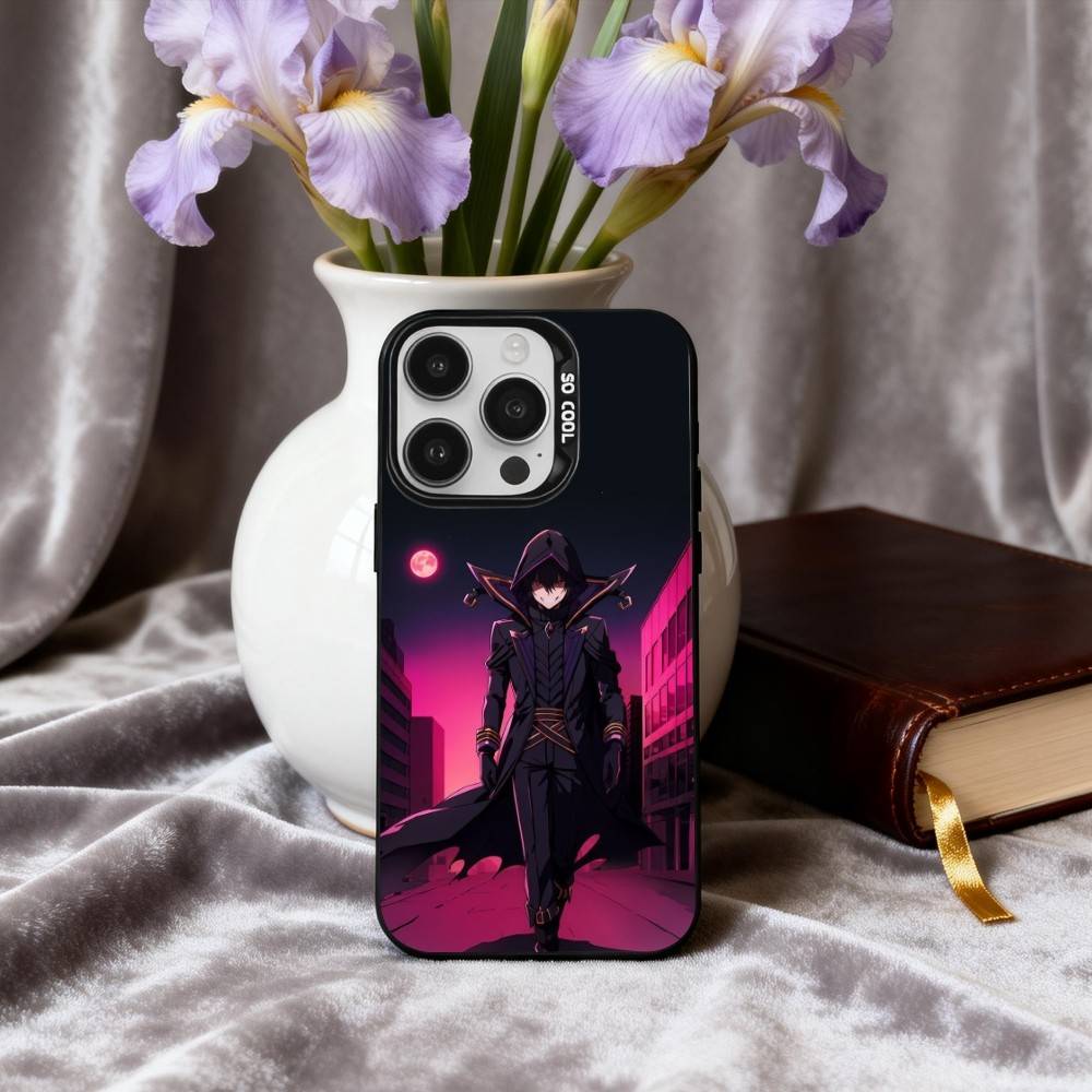 Manga The E-Eminence in S-Shadow Phone Case For iPhone17,16,15,14,13,12,11 Plus,Pro Max Candy Silver Plated Inside Cover