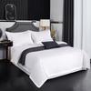 Brushed Imitation Cotton Star Hotel Guesthouse Pure White Bedding Set