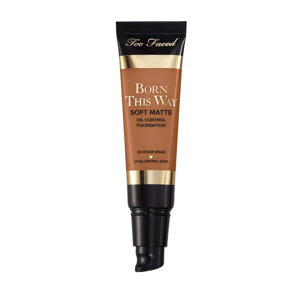 Too Faced Born This Way Soft Matte Foundation 1 Oz Caramel Rich Tan With Neutral Undertones