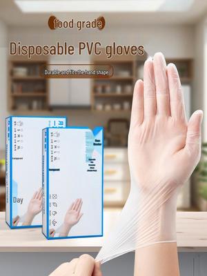 Food Grade Thickened PVC Disposable Baking Gloves
