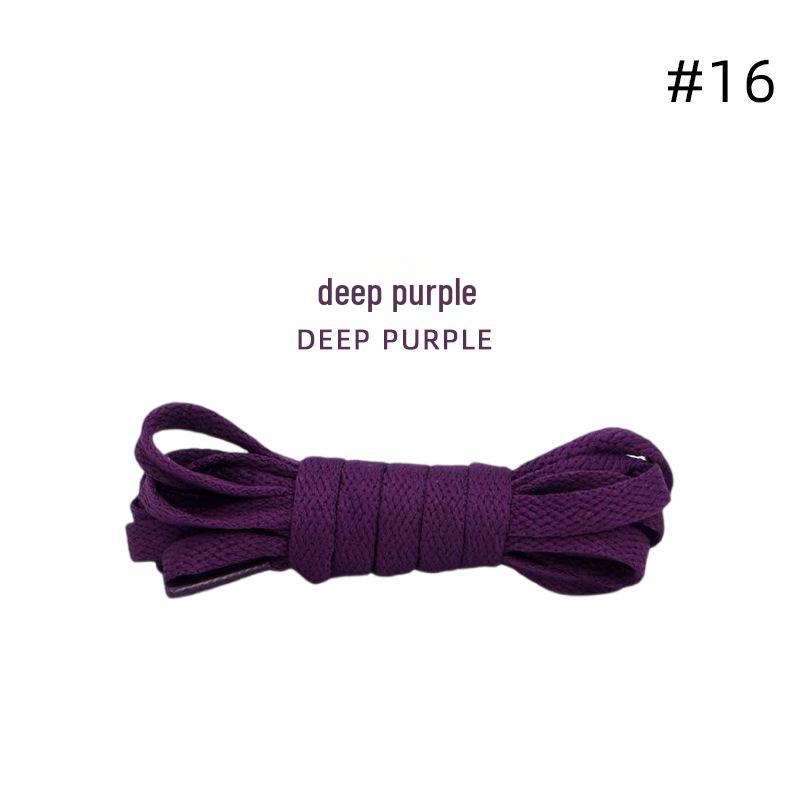 

Цветные плоские полиэстеровые шнурки 8 мм для кроссовок AJ и походной обуви (Пара) 140cm