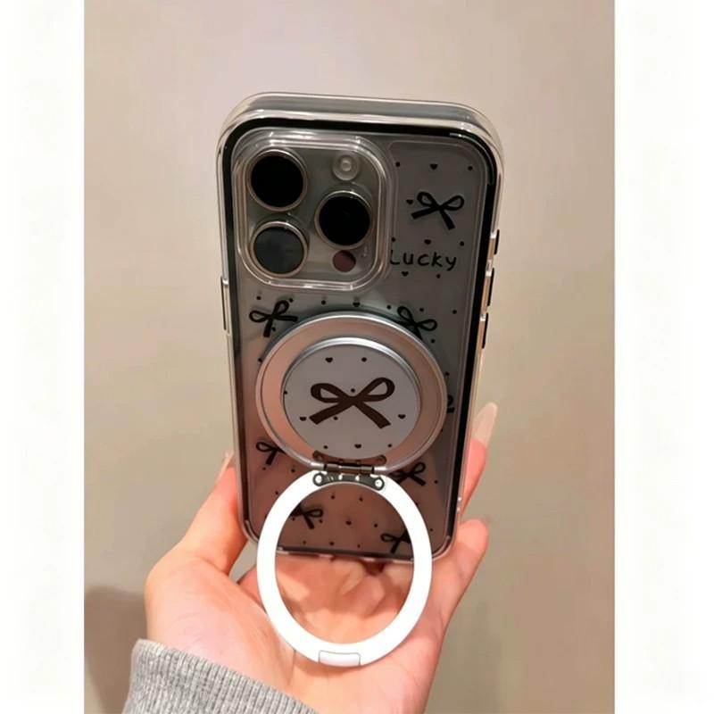 Black Bow Is Suitable for Apple 11oppo Airbag iPhone11/11/11Pro Mobile Phone Case Huawei Transparent.