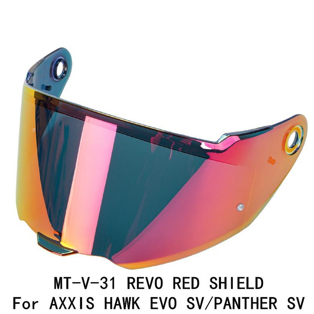 Axxis Motorcycle Helmet Visor Revo Red V 31 Fits For Hawk EVO SV & Panther SV