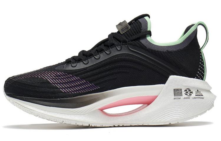 Li Ning Shadow Essential Низкие беговые кроссовки для женщин, нескользящие и дышащие, Черные ARRS004-3 36