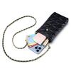 Sheepskin trend mobile phone bag women's bag new fashion diamond embroidered thread chain bag women's small fragrant wind single shoulder