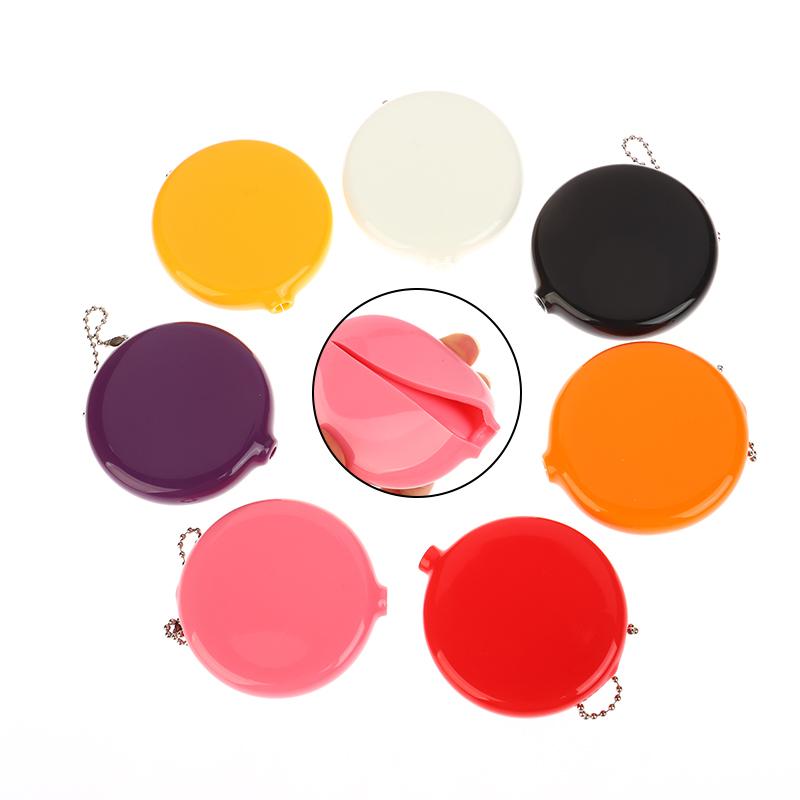 Men Women Zero Wallet Silicone Round Shopping Malls Portable Utility Multifunctional Compact Male Female Storage Bag