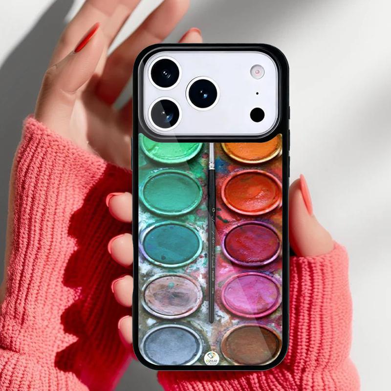 Colorful Rainbow Watercolor Phone Case for iPhone 17 16 15 14 13 Pro Max Back Cover for 12 11 Pro Coque
