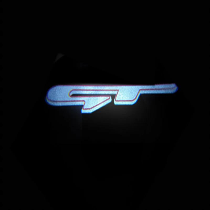 2PCS for Kia GT Badge K5 Sorento CERATO Logo Led Car Door Welcome Lights Laser Projector Ghost Atmosphere Courtesy Decor Lamps ZR9