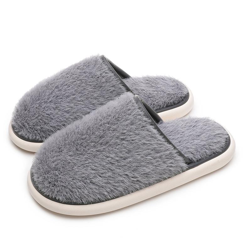 Clearance: Women's Thick Sole Furry Slippers, Warm Non-Slip for Outdoor and Home.