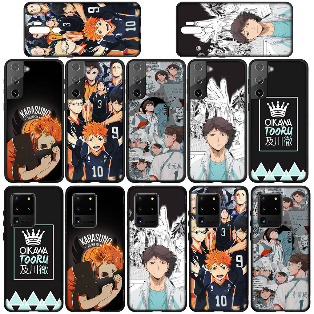 Phone Case for Samsung Galaxy S25 S24 S23 iPhone 16 15 Xiaomi Redmi Note 14 13 12 16E X 11 Pro Max Moto Huawei Oikawa Tooru Haikyuu Shoyo Hinata Cover