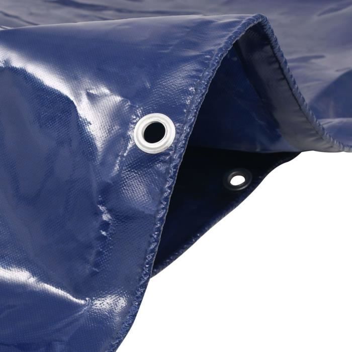 VidaXL Bâche 650 g / m² 4 x 5 m Bleu