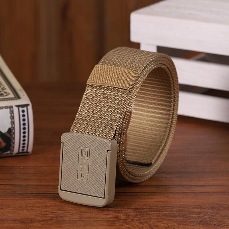 Fashion Belt with Imitation Nylon Webbing & Tank Pattern - Accessory for Clothing, Shoes, and Hats