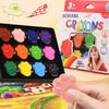 Mani Pulite Zampa di Gatto Pastelli Lavabili: Pastelli a Olio Sicuri da 12 Colori per l'Arte dei Bambini