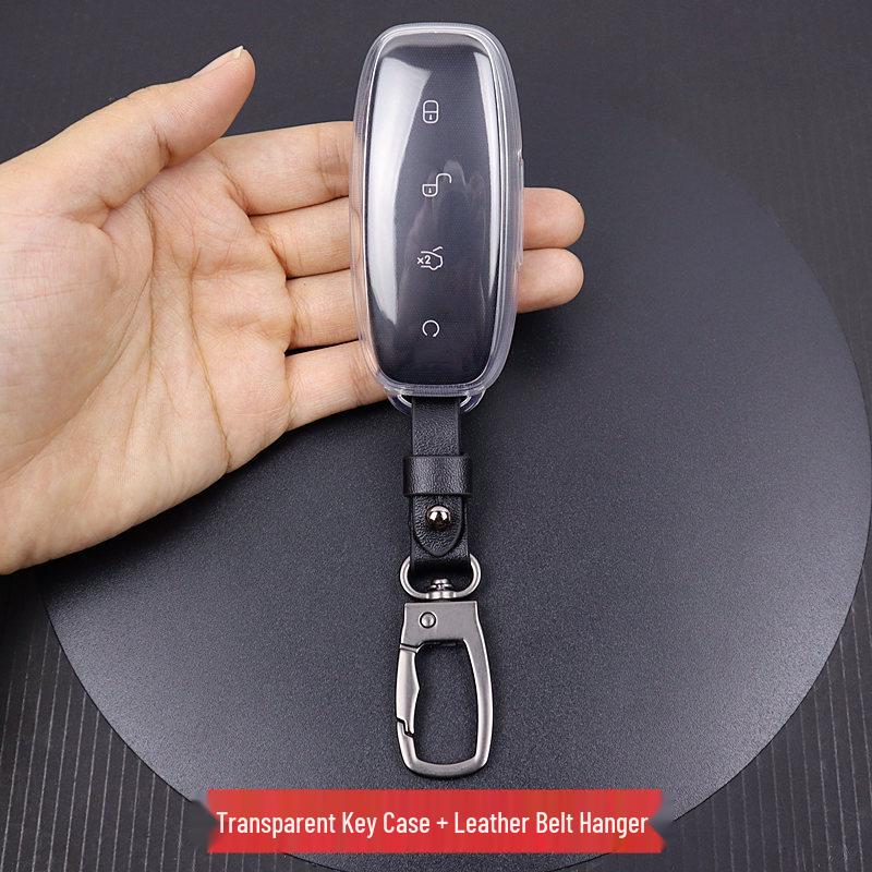 Denza D9/N7/N8 Transparent Car Key Cover with Full Coverage