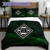 3pcs Duvet Cover Set (1*Duvet Cover + 2*Pillowcase, Without Core), Borussia Monchengladbach Print Bedding Set, Bedroom Decor, All‑Season, Birthday Gif