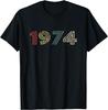 Vintage 1974 Cool 50 Year Old Bday Men Women 50th Birthday T-Shirt