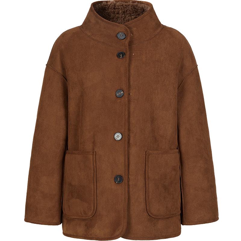 

JZ ANNACAU Women s Retro Reversible Winter Coat M