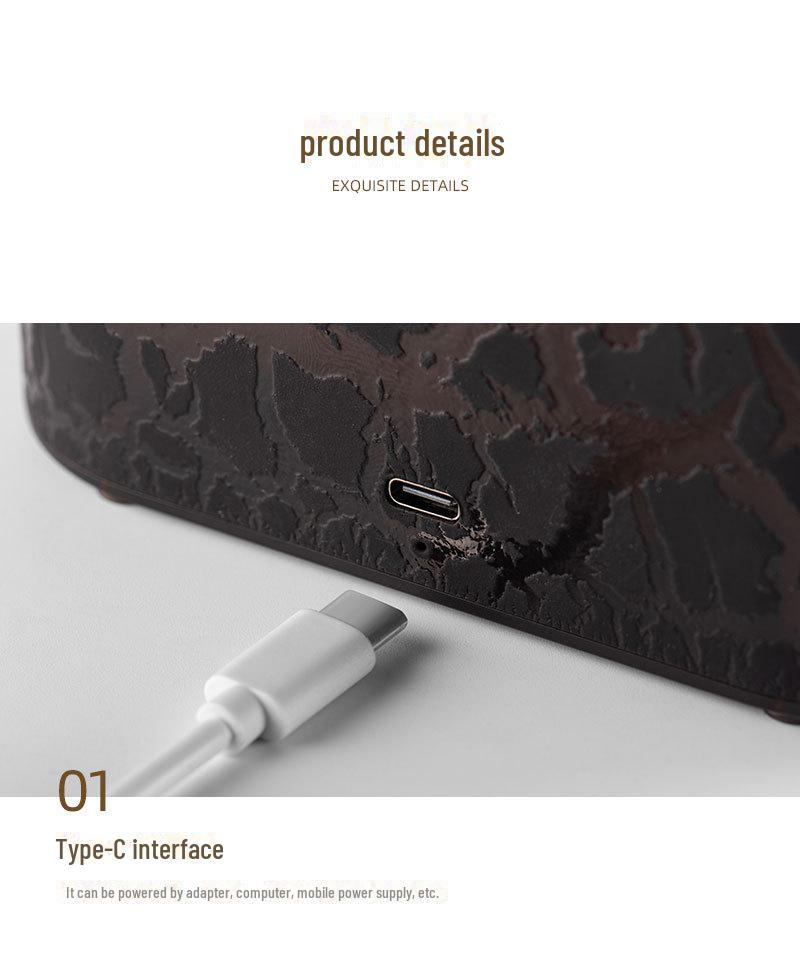 USB Aromatherapy Diffuser: Creative Cross-Border Humidifier with Colorful Light & Essential Oil Compatibility