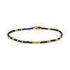 Bracelet - LUXENTER - Xanvi - Black Crystal - 18k Yellow Gold Finish - Diameter 55 Mm