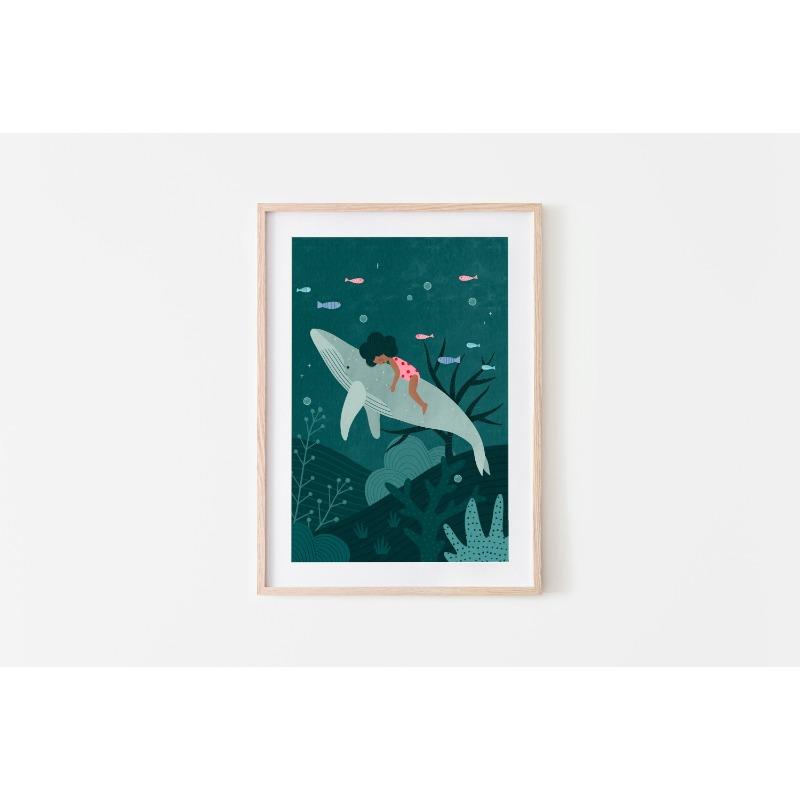 1pc Children's Day Art Poster Colorful Children's Animals Nature Landscape Botanical Illustration Children's Room Nursery Decor